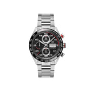  Shop Authentic Tag Heuer Carrera Chronograph Black Dial Silver Steel Strap Watch for Men - CBN2A1AA.BA0643 - Luxxuri