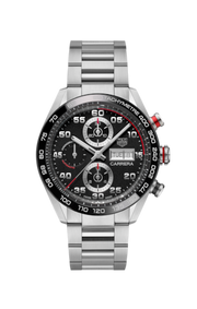  Shop Authentic Tag Heuer Carrera Chronograph Black Dial Silver Steel Strap Watch for Men - CBN2A1AA.BA0643 - Luxxuri