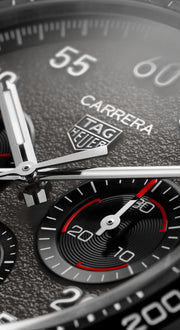  Shop Authentic Tag Heuer Carrera Porsche Chronograph Grey Dial Silver Steel Strap Watch for Men - CBN2A1F.BA0643 - Luxxuri