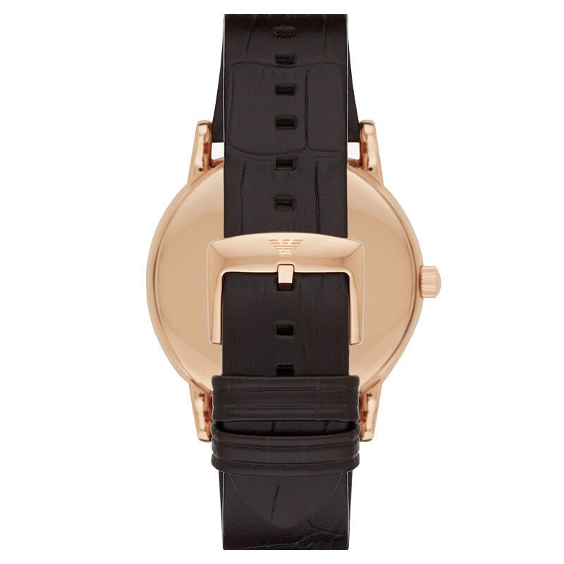  Shop Authentic Emporio Armani Luigi Classic Brown Dial Brown Leather Strap Watch For Men - AR2503 - Luxxuri
