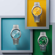  Shop Authentic Citizen Tsuyosa Automatic Turquoise Dial Silver Steel Strap Watch For Men - NJ0151-88M - Luxxuri