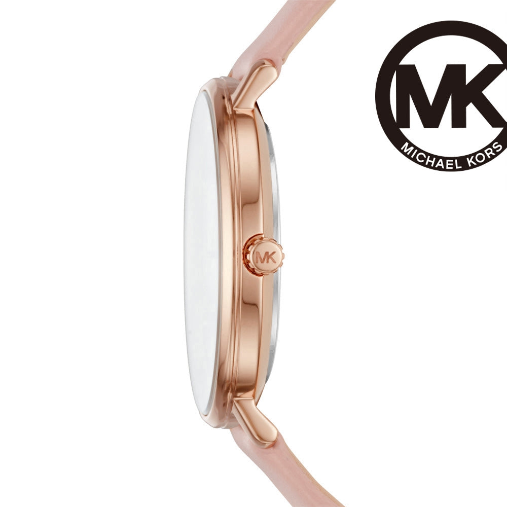  Shop Authentic Michael Kors Pyper Quartz White Dial Pink Leather Strap Watch For Women - MK2741 - Luxxuri