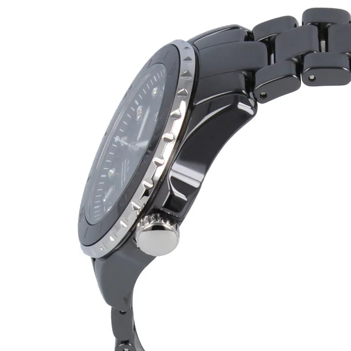  Shop Authentic Fossil FB-01 Three-Hand Black Dial Black Ceramic Strap Watch for Women - CE1108 - Luxxuri