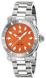  Shop Authentic Gucci Dive Automatic Orange Dial Silver Steel Strap Watch for Men - YA136355 - Luxxuri