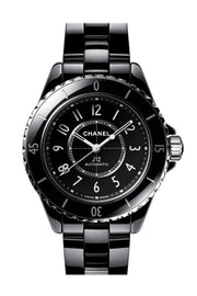  Shop Authentic Chanel J12 Quartz Ceramic Black Dial Black Steel Strap Watch for Women - J12 H0682 - Luxxuri