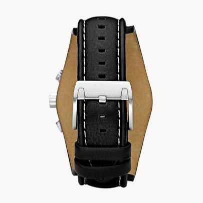  Shop Authentic Fossil Coachman Chronograph Blue Dial Black Leather Strap Watch for Men - CH2564 - Luxxuri