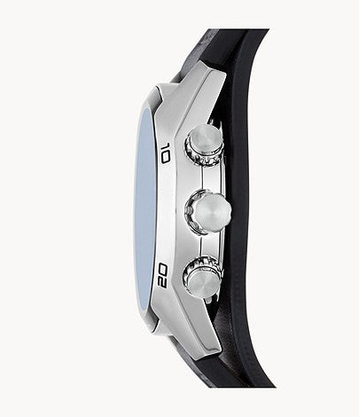  Shop Authentic Fossil Coachman Chronograph Blue Dial Black Leather Strap Watch for Men - CH2564 - Luxxuri