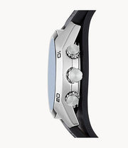  Shop Authentic Fossil Coachman Chronograph Blue Dial Black Leather Strap Watch for Men - CH2564 - Luxxuri