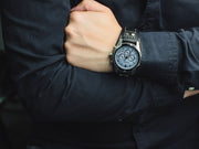  Shop Authentic Fossil Coachman Chronograph Blue Dial Black Leather Strap Watch for Men - CH2564 - Luxxuri