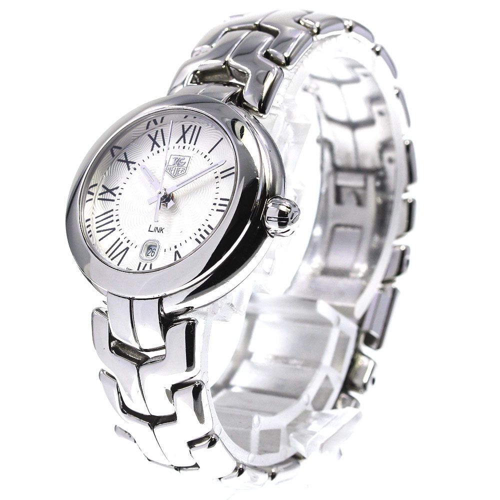  Shop Authentic Tag Heuer Link Roman Numeral Silver Dial Silver Steel Strap Watch for Women - WAT1416.BA0954 - Luxxuri