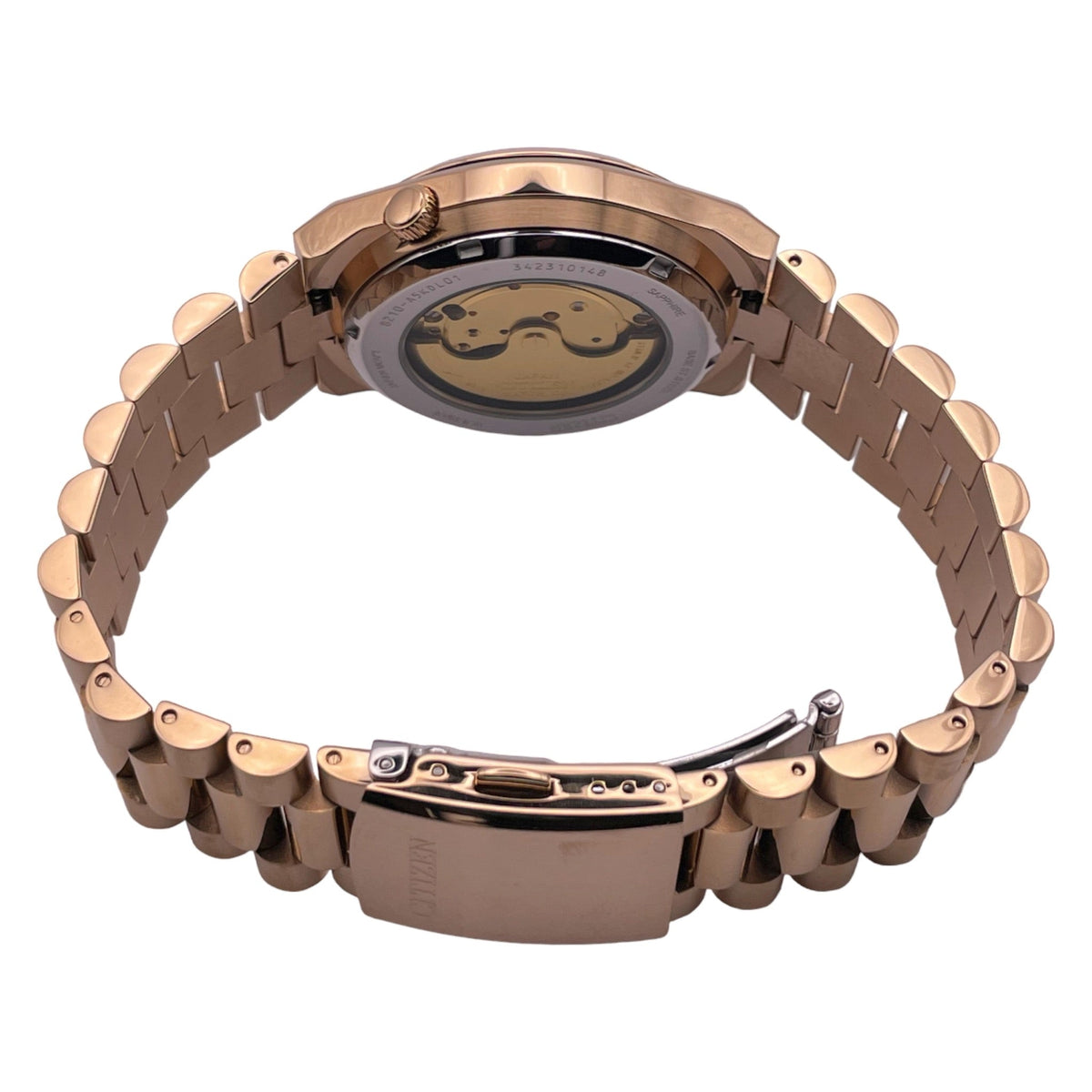  Shop Authentic Citizen Tsuyosa Automatic Red Dial Gold Steel Strap Watch For Men - NJ0153-82X - Luxxuri