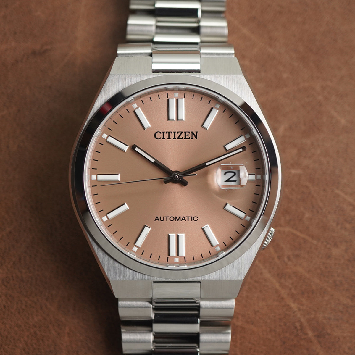  Shop Authentic Citizen x Pantone Automatic Warm Sand Dial Silver Steel Strap Watch For Men - NJ0158-89Y - Luxxuri