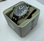  Shop Authentic Fossil Retro Pilot Chronograph Black Dial Black Leather Strap Watch for Men - FS5806 - Luxxuri