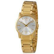  Shop Authentic Calvin Klein City White Dial Gold Steel Strap Watch for Women - K2G23546 - Luxxuri