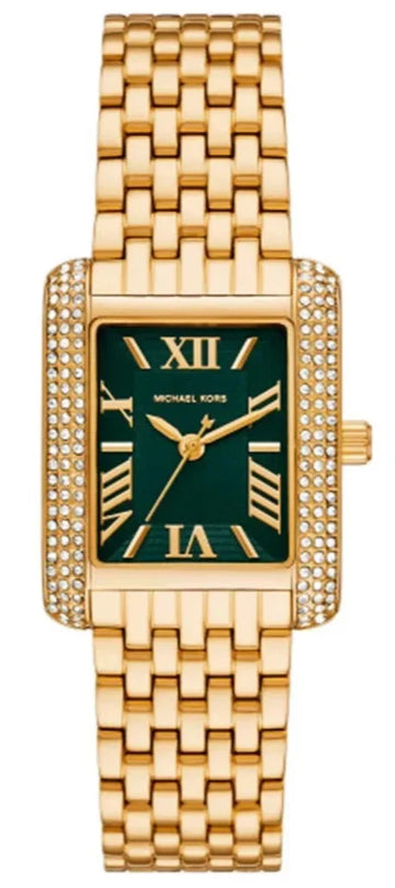  Shop Authentic Michael Kors Emery Pave Analog Green Dial Gold Steel Strap Watch for Women - MK4742 - Luxxuri