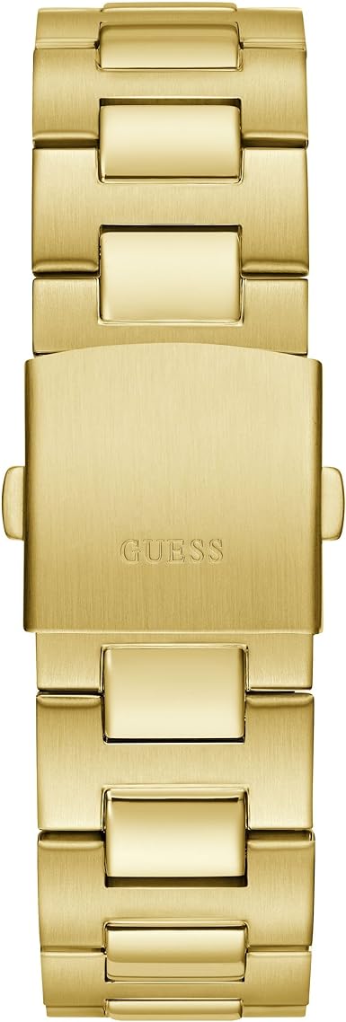  Shop Authentic Guess Equity Multifunction Black Dial Gold Steel Strap Watch For Men - GW0703G5 - Luxxuri