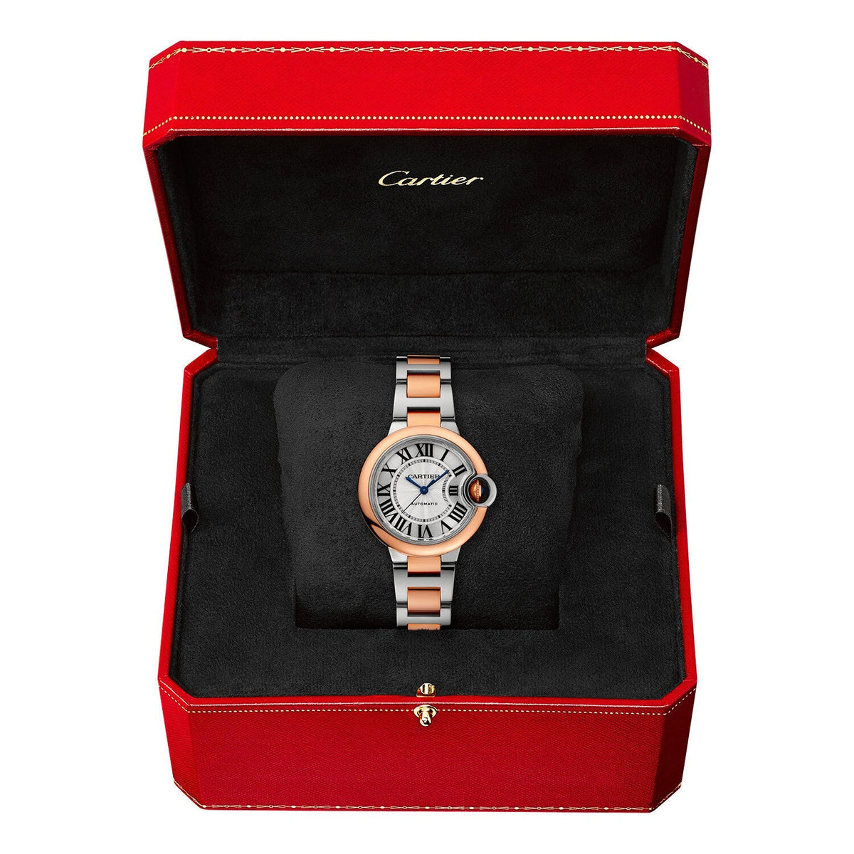  Shop Authentic Cartier Ballon Bleu de Cartier Silver Dial Two Tone Steel Strap Watch for Women - W2BB0032 - Luxxuri