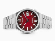 Shop Authentic Citizen Tsuyosa Automatic Red Dial Silver Steel Strap Watch For Men - NJ0150-56W - Luxxuri