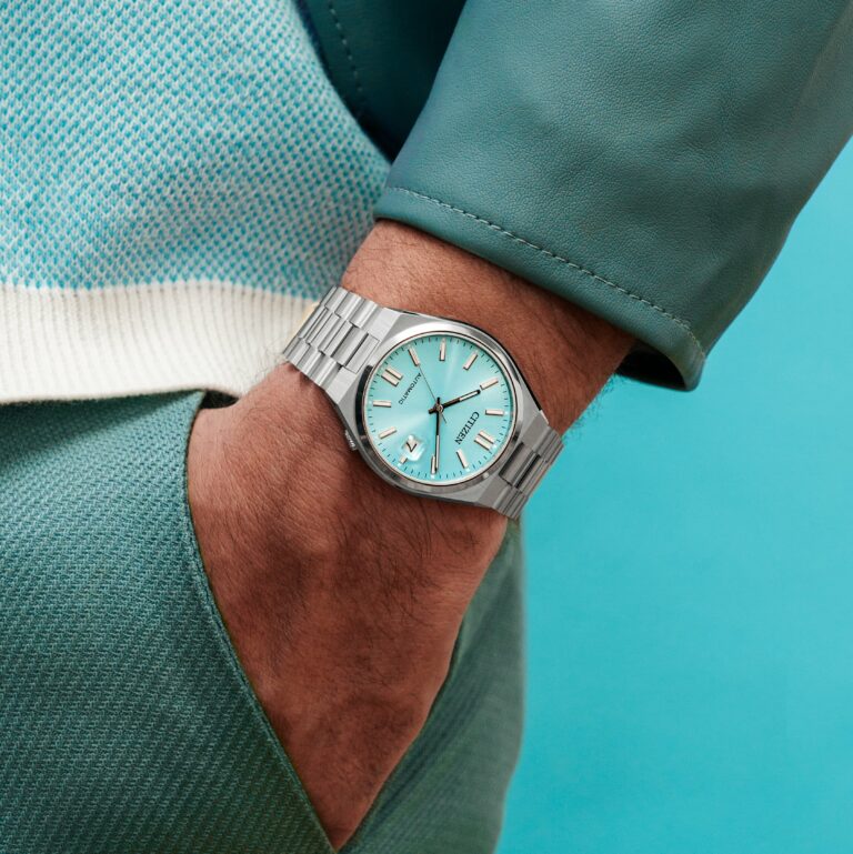  Shop Authentic Citizen Tsuyosa Automatic Turquoise Dial Silver Steel Strap Watch For Men - NJ0151-88M - Luxxuri