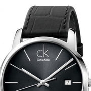 Shop Authentic Calvin Klein City Quartz Black Dial Black Leather Strap Watch for Men - K2G2G1C3 - Luxxuri