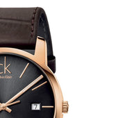  Shop Authentic Calvin Klein City Chronograph Brown Dial Brown Leather Strap Watch for Men - K2G2G6G3 - Luxxuri