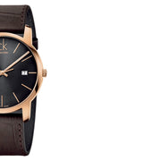  Shop Authentic Calvin Klein City Chronograph Brown Dial Brown Leather Strap Watch for Men - K2G2G6G3 - Luxxuri
