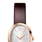  Shop Authentic Calvin Klein Incentive White Dial Brown Leather Strap Watch for Women - K3P236G6 - Luxxuri