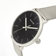  Shop Authentic Calvin Klein High Noon Black Dial Silver Mesh Bracelet Watch for Men - K8M21121 - Luxxuri