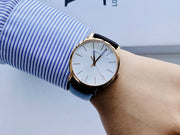  Shop Authentic Calvin Klein Posh Silver Dial Brown Leather Strap Watch for Men - K8Q316G6 - Luxxuri