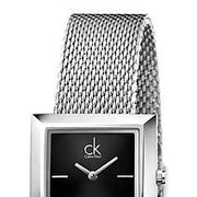  Shop Authentic Calvin Klein Mark Black Dial Silver Mesh Bracelet Watch for Women - K3R23121 - Luxxuri