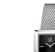  Shop Authentic Calvin Klein Mark Black Dial Silver Mesh Bracelet Watch for Women - K3R23121 - Luxxuri