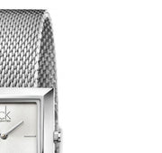  Shop Authentic Calvin Klein Mark Silver Dial Silver Mesh Bracelet Watch for Women - K3R23126 - Luxxuri