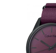  Shop Authentic Calvin Klein Tone Maroon Dial Maroon NATO Strap Watch for Men - K7K514UP - Luxxuri