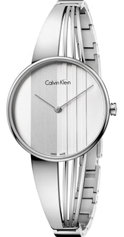  Shop Authentic Calvin Klein Drift Silver Dial Silver Steel Strap Watch for Women - K6S2N116 - Luxxuri