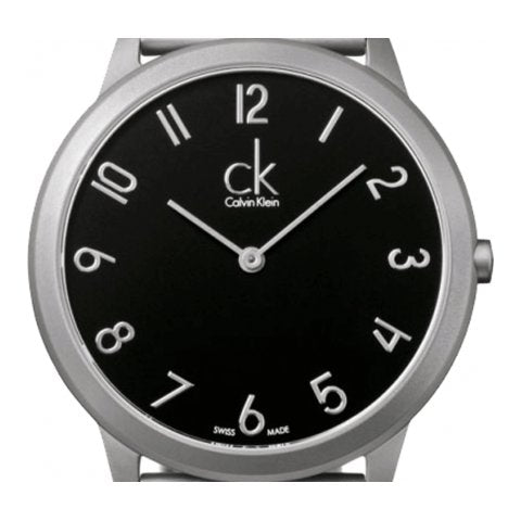  Shop Authentic Calvin Klein Minimal Black Dial Silver Mesh Bracelet Watch for Men - K3M51151 - Luxxuri