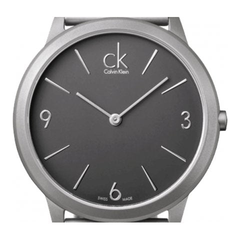 Shop Authentic Calvin Klein Minimal Grey Dial Silver Mesh Bracelet Watch for Women - K3M53154 - Luxxuri
