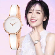  Shop Authentic Calvin Klein Seduce White Dial Two Tone Steel Strap Watch for Women - K4E2N616 - Luxxuri
