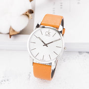  Shop Authentic Calvin Klein City Quartz White Dial Light Brown Leather Strap Watch For Men - K2G21138 - Luxxuri