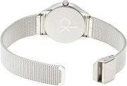  Shop Authentic Calvin Klein Minimal Grey Dial Silver Mesh Bracelet Watch for Women - K3M23124 - Luxxuri