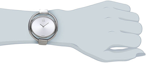  Shop Authentic Calvin Klein Impetuous Silver Dial Silver Steel Strap Watch for Women - K4F2N116 - Luxxuri