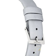 Shop Authentic Calvin Klein Chic Silver Dial White Leather Strap Watch for Women - K7N23UP8 - Luxxuri