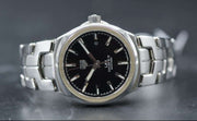  Shop Authentic Tag Heuer Link Quartz Black Dial Silver Steel Strap Watch for Women - WBC2110.BA0603 - Luxxuri