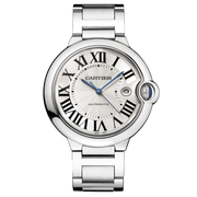  Shop Authentic Cartier Ballon Bleu De Cartier Silver Dial Silver Steel Strap Watch for Men - WSBB0049 - Luxxuri
