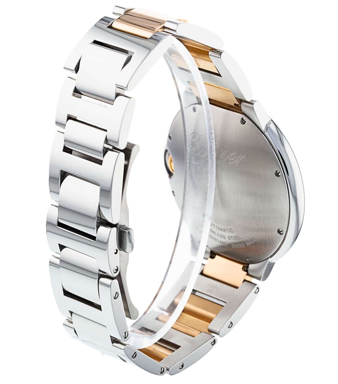  Shop Authentic Cartier Ballon Bleu de Cartier Brown Dial Two Tone Steel Strap Watch for Men - W6920032 - Luxxuri