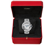  Shop Authentic Cartier Ballon Bleu De Cartier Silver Dial Silver Steel Strap Watch for Men - WSBB0049 - Luxxuri
