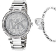  Shop Authentic Michael Kors Parker Silver Dial Silver Steel Strap Watch for Women - MK5925 - Luxxuri