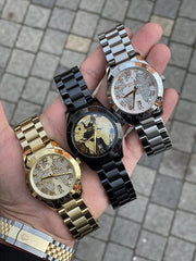  Shop Authentic Michael Kors Layton Chronograph Gold Dial Gold Steel Strap Watch for Women - MK5959 - Luxxuri