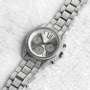  Shop Authentic Michael Kors Mini Bradshaw Crystals Silver Dial Silver Steel Strap Watch For Women - MK6454 - Luxxuri