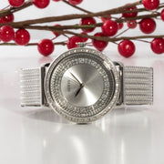  Shop Authentic Guess Quartz Silver Dial Willow Stainless Steel Mesh Bracelet Watch For Women - W0836L2 - Luxxuri