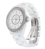  Shop Authentic Chanel J12 Quartz Diamonds White Dial White Steel Strap Watch for Women - J12 H3110 - Luxxuri